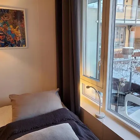 Practical Flat Connected With Garden Trondheim